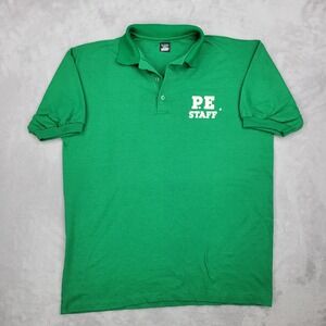 Vintage Single Stitch Shirt Men XL School Employee Work Job PE Gym Extra Large 2